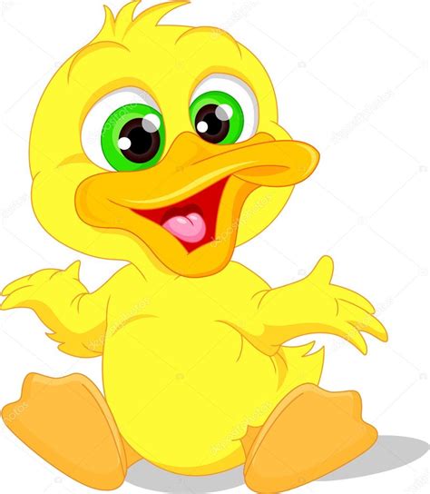 Cute Baby Duck Cartoon Stock Vector By ©lawangdesign 118401114