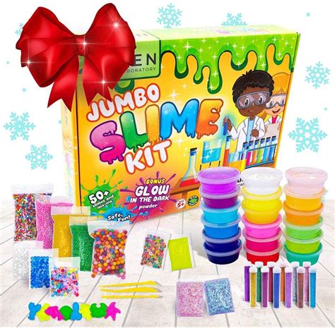 Diy Slime Kit Toy For Kids Girls Boys Ages 5 12 Glow In The Dark