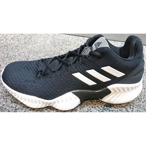 缺貨 2018 九月 Adidas Pro Bounce 2018 Low 籃球鞋 黑白 Ah2673 蝦皮購物