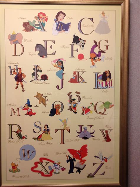 I Want This So Cute Disney Alphabet Disney Art Disney Nursery