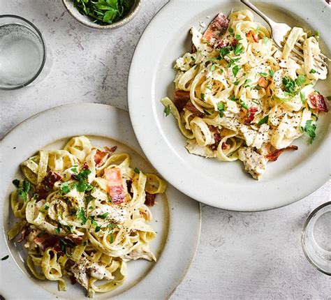 Chicken And Bacon Pasta Recipe Bbc Good Food