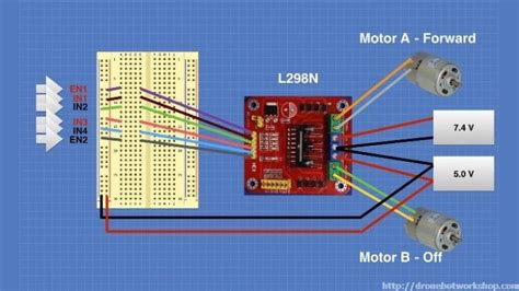 Controlling Dc Motors With The L298n Dual H Bridge And An Arduino