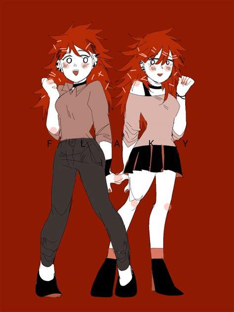 Flaky Htf My Human Version And Orther By Ccol12 On Deviantart