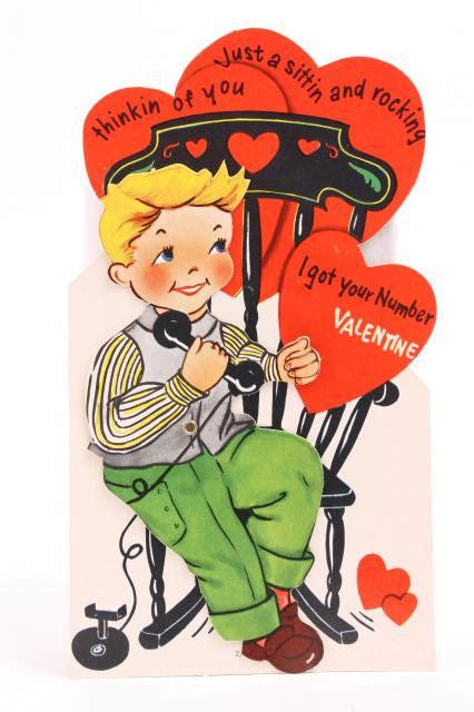 Vintage 40s Set Of 8 Unused Valentine Cards