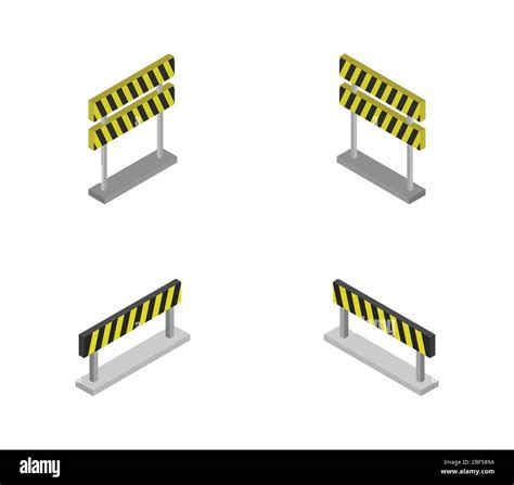 Roadblock Icon Illustrated In Vector On White Background Stock Vector