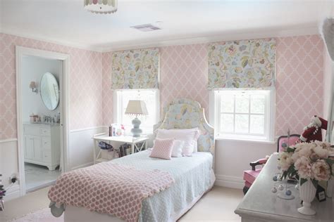 Thibaut Wallpaper Girls Bedroom Melinda Hartwright Interiors