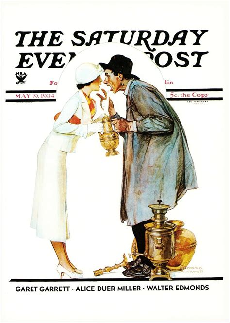 1934 May 19 Antique Dealer Norman Rockwell Saturday Evening Post Cover