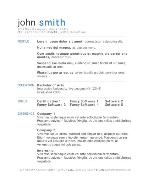 Jobscan's free microsoft word compatible resume templates feature sleek, minimalist designs and are formatted for the applicant tracking systems that. Resume Template Word - Download Free Resume Template for ...