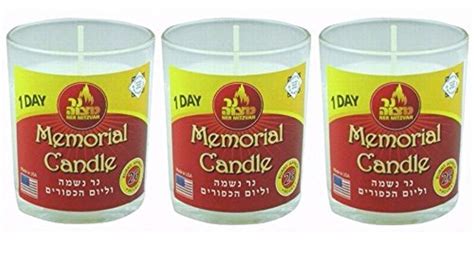 Online Store 24 Hour Yahrzeit Memorial Candle In Glass White