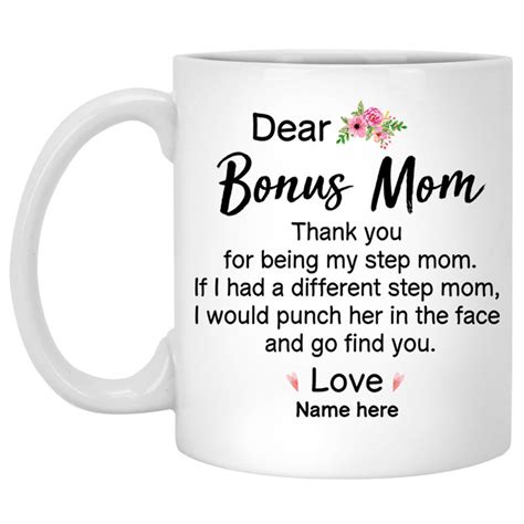 Drink Barware Kitchen Dining Stepmother Gift Best Step Mom Beer Mug Mothers Day Bonus Mom