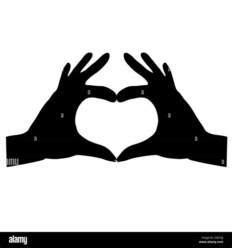 Couple Making Heart Shape Hands Black And White Stock Photos And Images