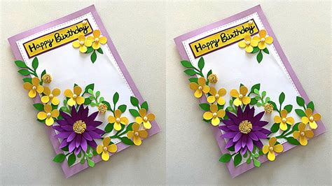 Beautiful Birthday Card Handmade Ideas Diy Greeting Card Making