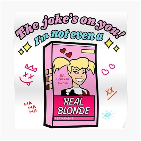 Bubble Headed Blonde Bimbo Poster For Sale By Brunaesmanhotto Redbubble