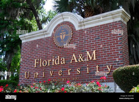 Tallahassee Florida Florida A&M University FAMU entrance campus Stock