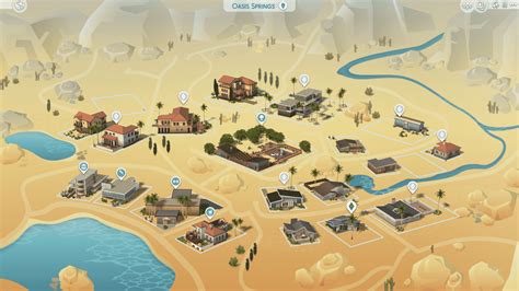 The Sims 4 World Map Visual Improvements
