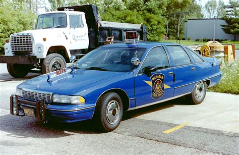 Photo Mi Michigan State Police Joseph Grunow Album Copcar Dot