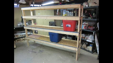 Diy Garage Storage Shelves Plans 2x4 Garage Storage The Wolven