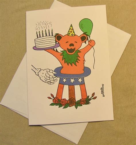 Grateful Dead Birthday Card Birtdga
