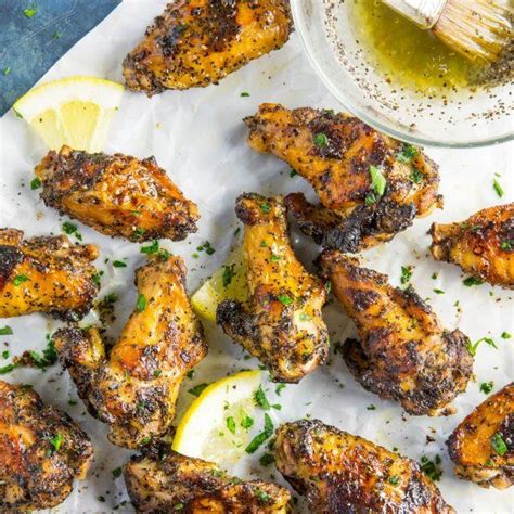 I went over to his apartment after work and he was in the kitchen frying the wings. Grilled lemon-pepper chicken wings are extra lemony after ...