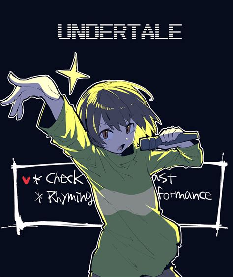 Oshiruko Tsume Chara Undertale Undertale Commentary 1other Androgynous Arm Up Black