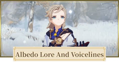 Albedo Lore Voicelines And Voice Actor Genshin Impact Gamewith