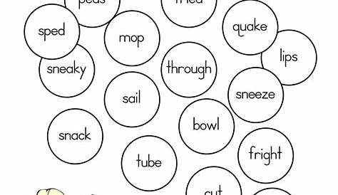 kindergarten word long vowels