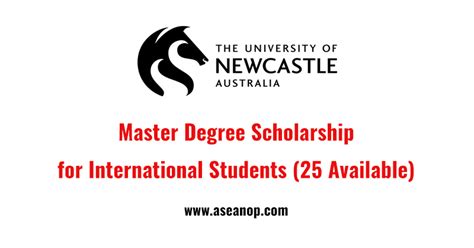 University Of Newcastle Australia Scholarship For Master Degree 25