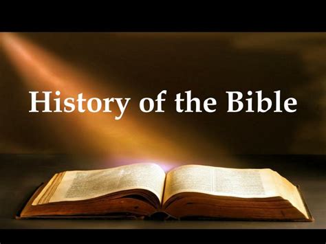 Ppt History Of The Bible Powerpoint Presentation Free Download Id