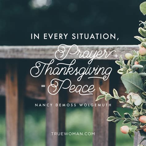 In Every Situation Prayer Thanksgiving Peace — Nancy Demoss