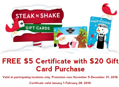Photo courtesy of descry photography. Steak 'n Shake Gift Card Promotion: $5 Bonus with $20 Gift ...