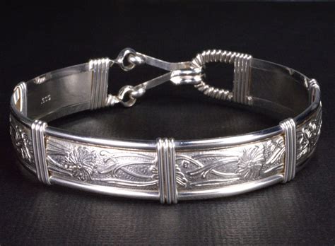 Maybe you would like to learn more about one of these? Silver Bracelet - Sterling Silver Bracelet Wire Wrapped ...
