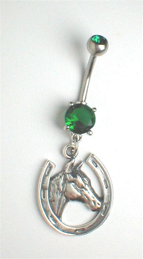 Unique Belly Ring Sterling Silver Horse In By Pondgazer2004 2395