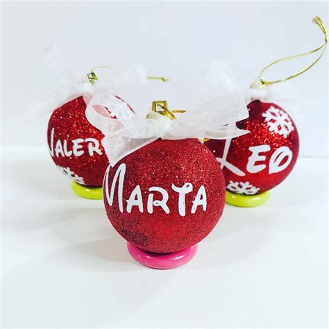 Bolas De Navidad Personalizadas Purpurina