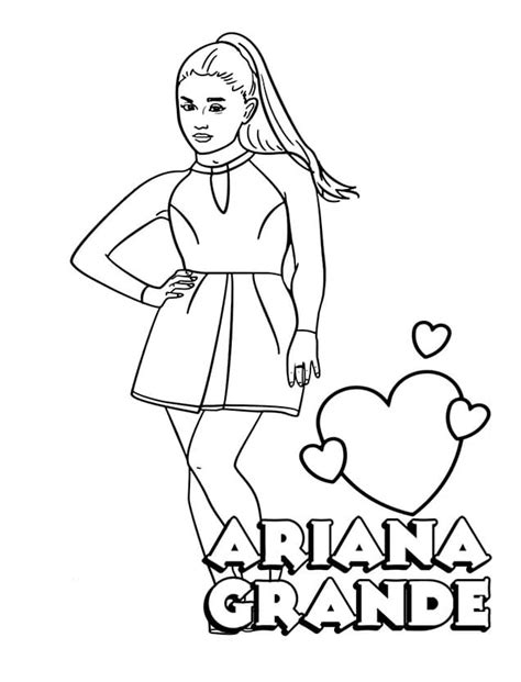 Printable Ariana Grande Coloring Page Download Print Or Color Online