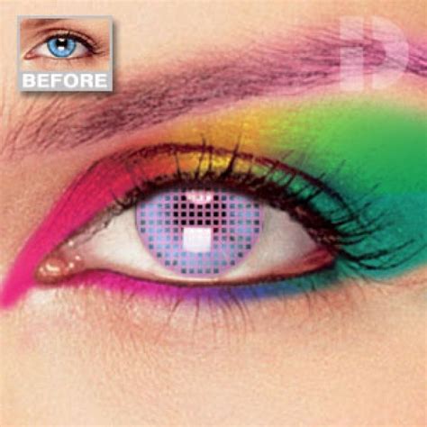 Id Lenses Pink Screen Glow In The Dark Contacts Contact Lenses