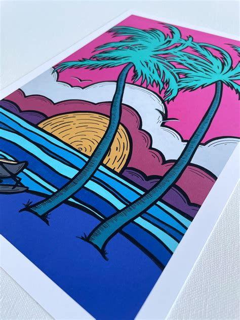 Hawaii Beach Art Print Etsy