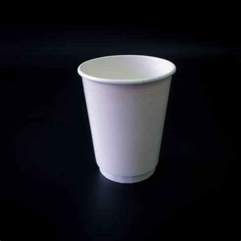 12oz White Hot Cups Double Wall Foodspack