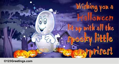 Spooky Surprises On Halloween Free Jack O Lantern Ecards 123 Greetings