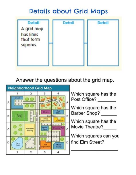 Reading Grid Maps Worksheet Live Worksheets