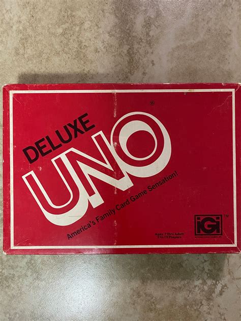 Deluxe Uno Card Game International Games Inc 1978 Vintage Uno Etsy