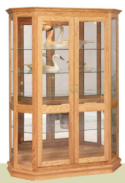 East Greenwich Canted Curio Cabinet Countryside Amish Furniture