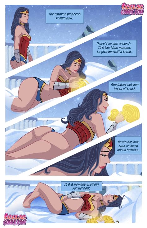 Rule 34 1girls Biting Lip Black Hair Dat Ass Dc Dc Comics Diana Prince English Text Ironwolf