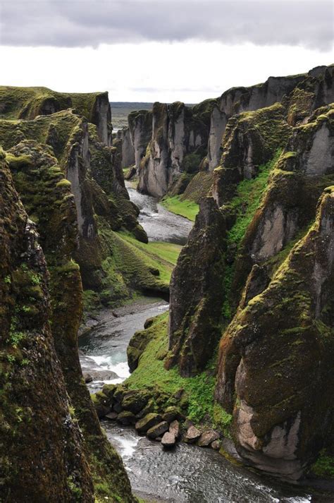 Canyon Fjadrargljufur Iceland Places To Travel Places To Visit