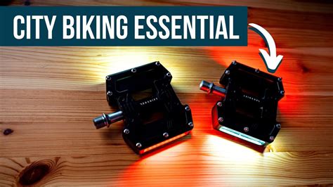 Bike Pedals With Smart Lights Redshift Arclight Pedals YouTube