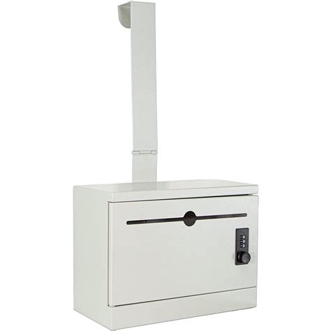 Mail Slot Drop Box Hanging Over Door Secure Steel Key Return Check