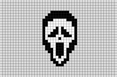 Ghostface Pixel Art Pixel Art Easy Pixel Art Pixel Art Pattern