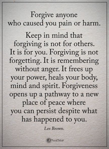 Forgiveness Is Our Business Food Forgiving Other Is Really You