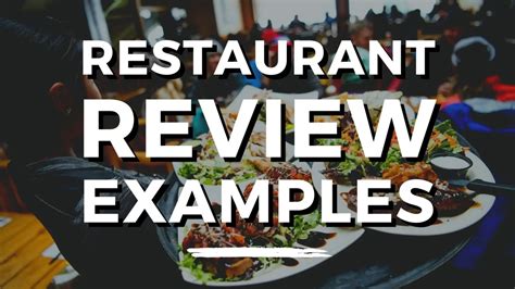 30 Good Restaurant Review Examples To Copy And Paste