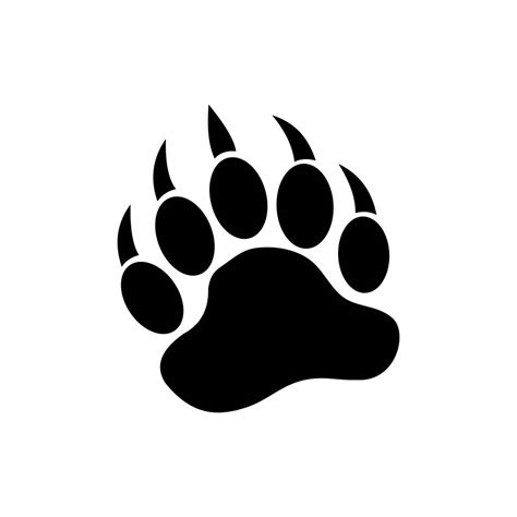 Bear Paw Silhouette At Getdrawings Free Download