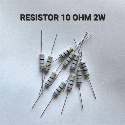 Jual Resistor 10 Ohm 2w 10r 2 Watt Di Lapak Azka Electronic Bukalapak